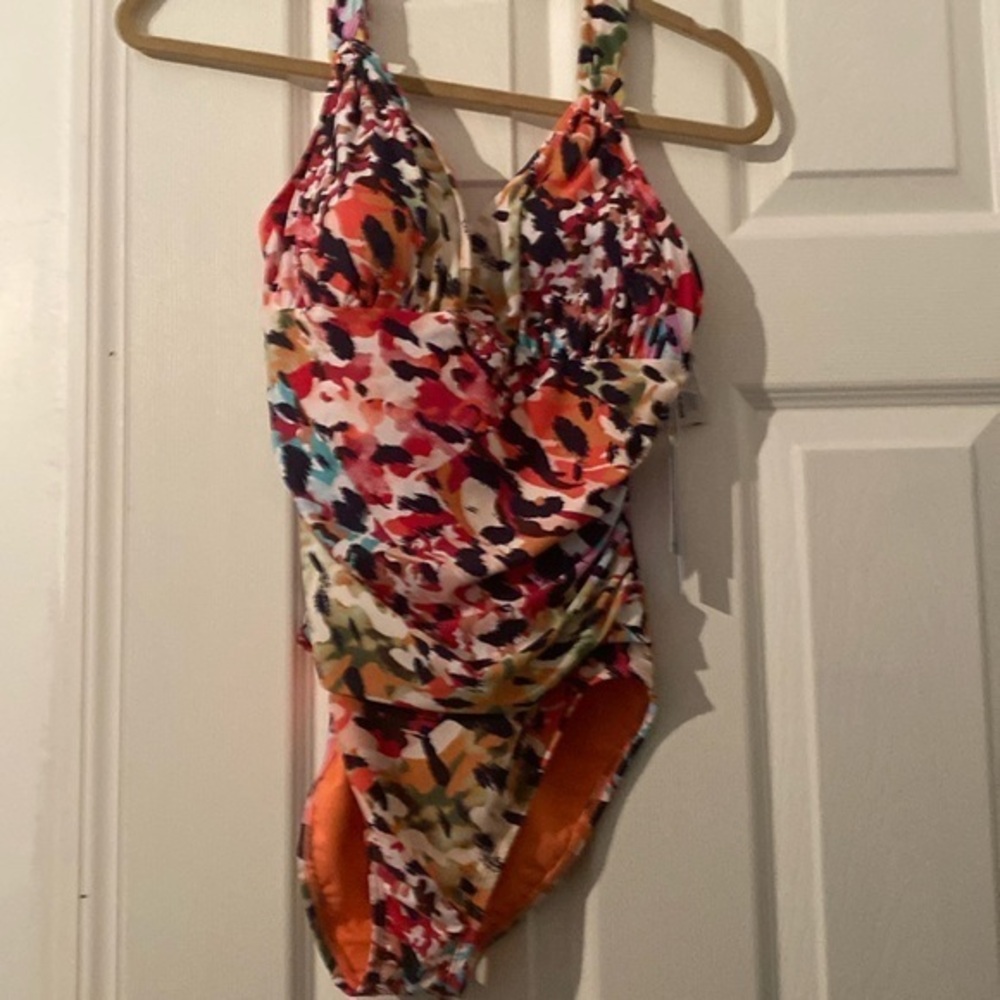 Bleu Rod Beattie Multi-Colored Patterned One Piece